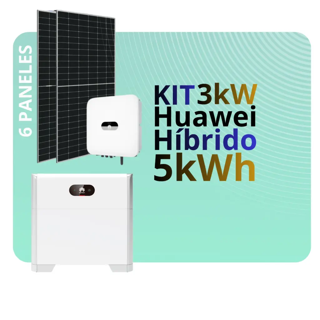 KIT 3 kW Huawei Híbrido 5 kWh